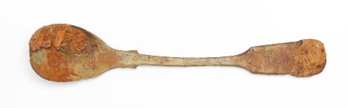 Mustard spoon recovered from the wreck of the DUNBAR