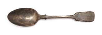 Dessert spoon recovered from the wreck of the DUNBAR