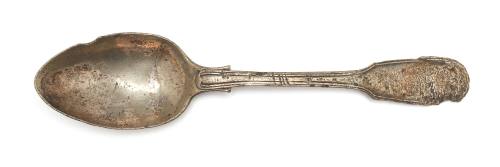 Dessert spoon recovered from the wreck of the DUNBAR