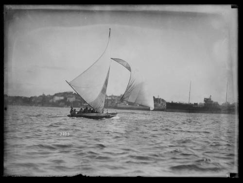 Skiff on Sydney Harbour