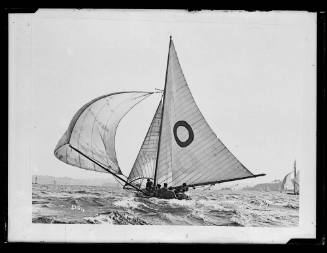 18-footer ARAWATTA on Sydney Harbour, inscribed 5384