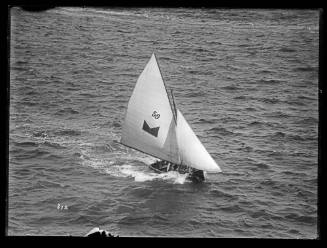 8 - 10-foot skiff on Sydney Harbour,  inscribed 21 A