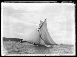 Large skiff at Middle Head, inscribed 63