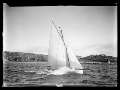 18-foot skiff at Watsons Bay, inscribed 155