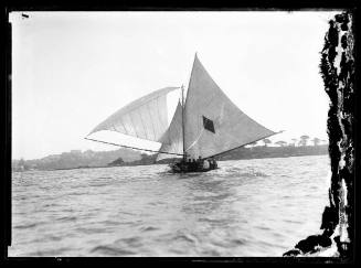 18-foot skiff on Sydney Harbour, inscribed 182