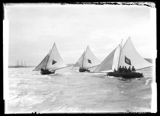 18-footers on Sydney Harbour, inscribed 261