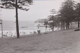 View of the foreshore park and beach at Bondi, Sydney