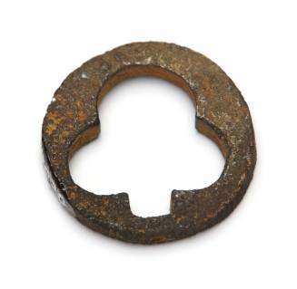 Metal fitting recovered from the wreck of the DUNBAR