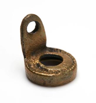 Metal fitting recovered from the wreck of the DUNBAR