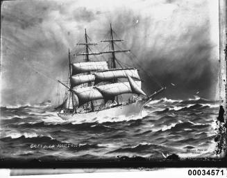 Painting of GRETCHEN HARTRODT at sea