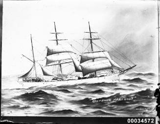 Painting of GRETCHEN HARTRODT at sea