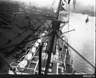 Wharves, upper deck aerial view