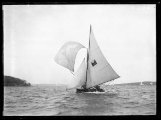 16-foot skiff on Sydney Harbour, inscribed 1160