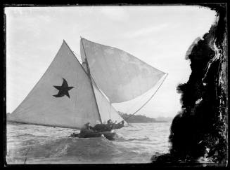 18-footer CALEDONIA on Sydney Harbour, inscribed 1188