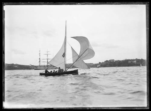 Possible 18-foot skiff on Sydney Harbour, inscribed 1193