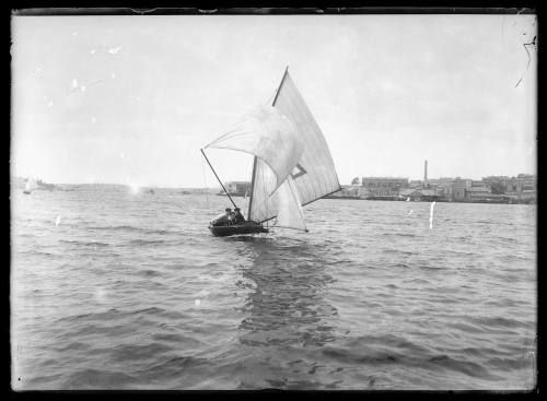 6-foot skiff at Millers Point, inscribed 825