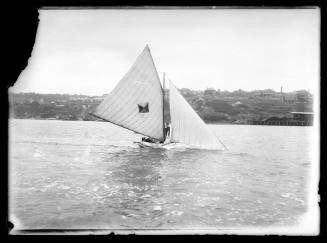 6-foot skiff on Sydney Harbour, inscribed 830