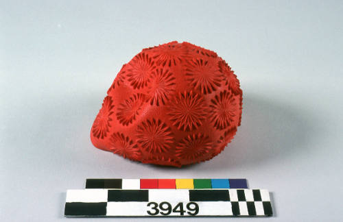 Women's red rubber Capella swimming cap