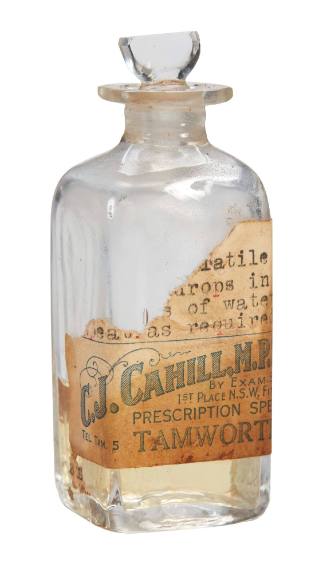 C.J Cahill Pharmacy medicine bottle