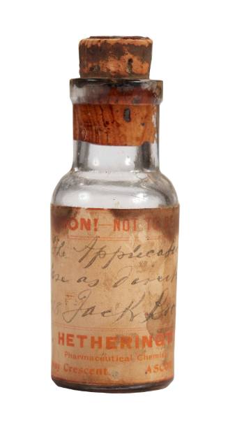 Medicine bottle of unidentified liquid from the medicine chest of the SAMUEL PLIMSOLL