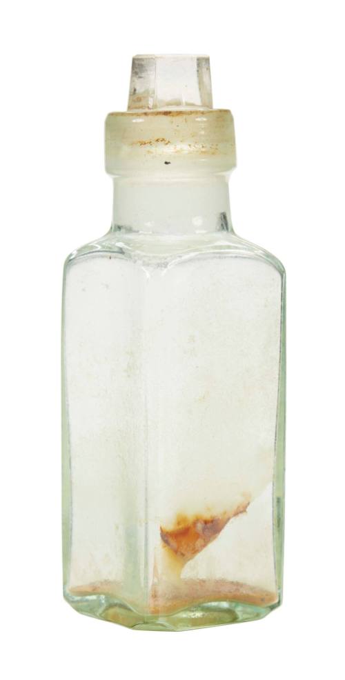 Medicine bottle of unidentified liquid from the medicine chest of the SAMUEL PLIMSOLL