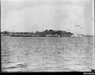 Shell oil tanks and wharves