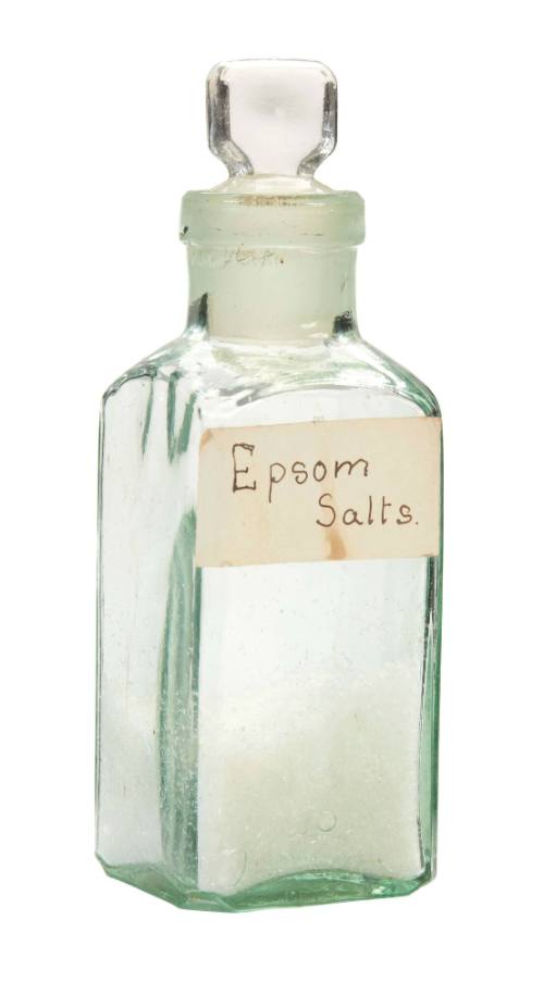 Bottle of Epsom salts from the medicine chest of the SAMUEL PLIMSOLL