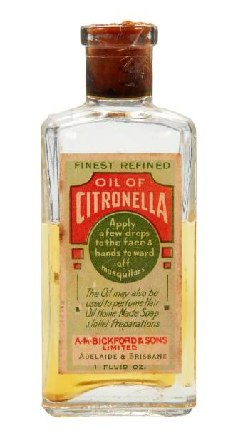 Bottle of oil of citronella from the medicine chest of the SAMUEL PLIMSOLL