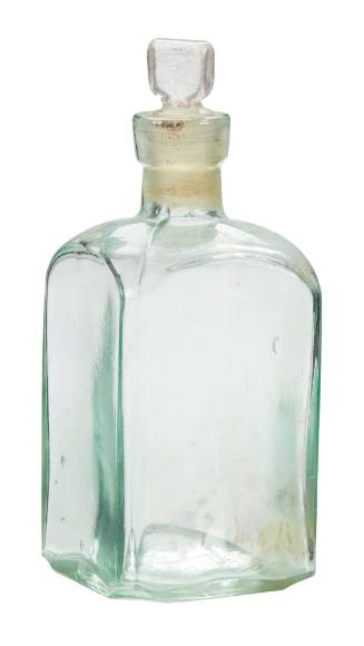 Empty medicine bottle from the medicine chest of the SAMUEL PLIMSOLL