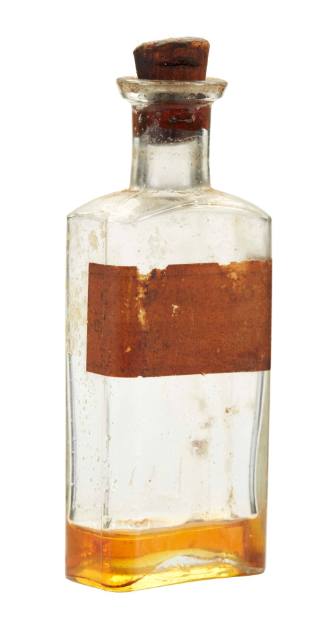 Medicine bottle of unidentified liquid from the medicine chest of the SAMUEL PLIMSOLL