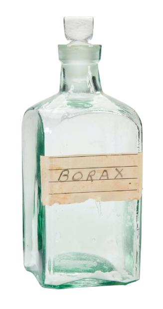 Bottle of borax from the medicine chest of the SAMUEL PLIMSOLL