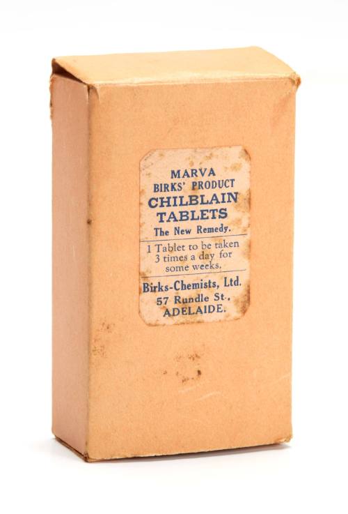 Packaging for Chilblain tablets