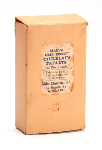 Packaging for Chilblain tablets
