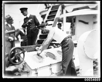 Sailor possibly on board the French warship BELLATRIX in Sydney