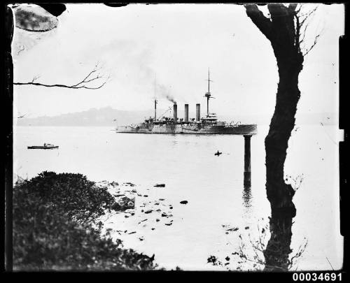 Japanese warship HIJMS IWATE in Sydney Harbour