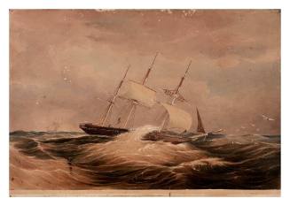 The OLIVER CROMWELL in a Gale