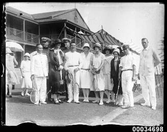 Japanese naval officers and their Sydney hosts at Victoria Barracks