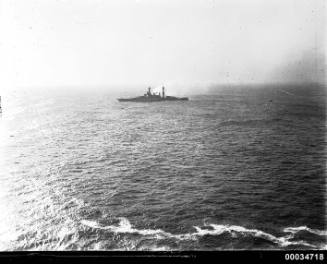 USS CALIFORNIA possibly off South Head in Sydney