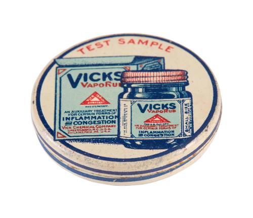 Tin of Vicks VapoRub from the medicine chest of the SAMUEL PLIMSOLL