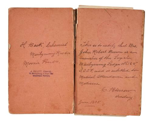 Prescription journal for John Robert Brown