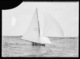 8 - 10-foot skiff on Sydney Harbour, inscribed 5462