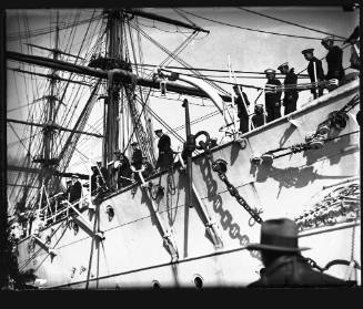 Chilean naval crew on board GENERAL BAQUEDANO