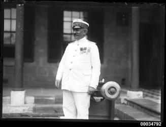 Rear Admiral F L Gilly at Victoria Barracks in Sydney
