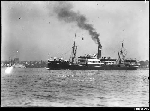 SS MELUSIA underway in harbour