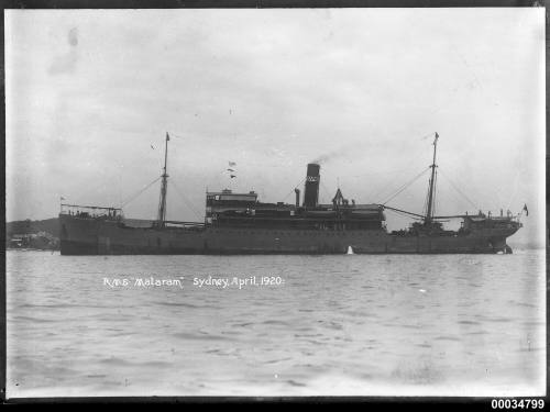 SS MATARAM anchored in harbour