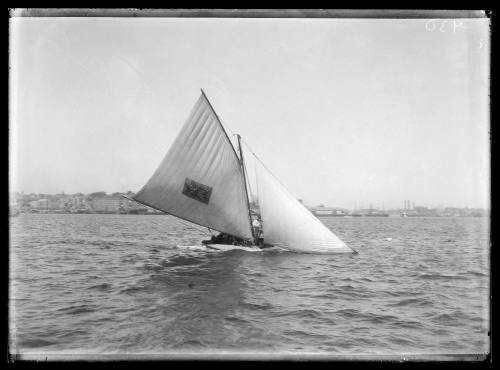 10-footer BRITANNIA on Sydney Harbour, inscribed 730