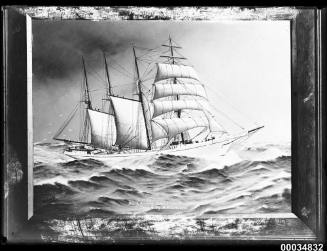 Painting of LAHAINA on open sea