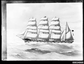 Barque WEST LOTHIAN at sea