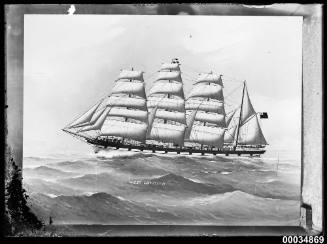 Barque WEST LOTHIAN at sea