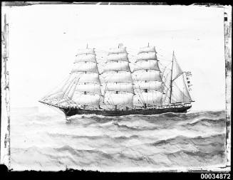 Painting of ROANOKE at sea